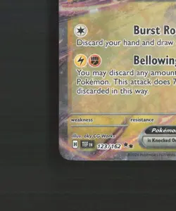 Raging Bolt ex 123/162 Temporal Forces Ultra Rare Holo Pokemon Card NM - Image 5