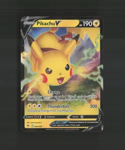 Pikachu V 043/185 Vivid Voltage Ultra Rare Holo Pokemon Card NM - Image 1