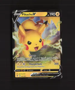 Pikachu V 043/185 Vivid Voltage Ultra Rare Holo Pokemon Card NM - Image 1