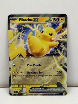 Pikachu ex 063/193 Paldea Evolved Ultra Rare Holo Pokemon Card NM - Image 1