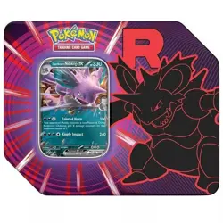 Pokemon Trading Card Game: Team Rocket Tin - Nidoking PRESALE - Image 1