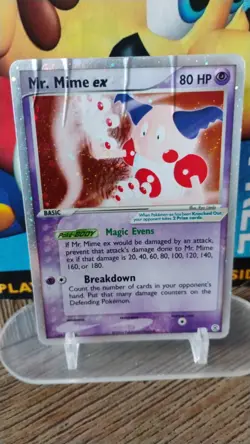 MR. MIME EX Fire Red & Leaf Green POKEMON 2004 Holo Trading Card 111/112 - Image 1