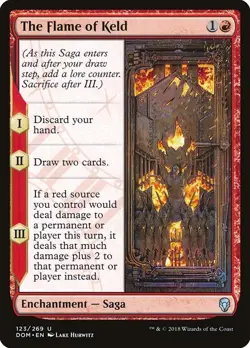 [MTG] The Flame of Keld (123) (DOM) LP-HP - Image 1