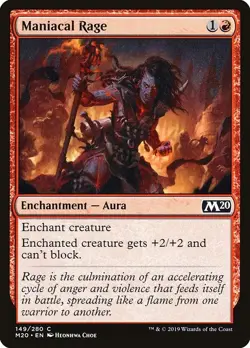 [MTG] Maniacal Rage (149) (M20) LP-HP - Image 1
