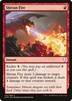 [MTG] Shivan Fire (142) (DOM) LP-HP - Image 1