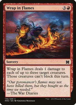 [MTG] Wrap in Flames (136) (MM2) LP-HP - Image 1