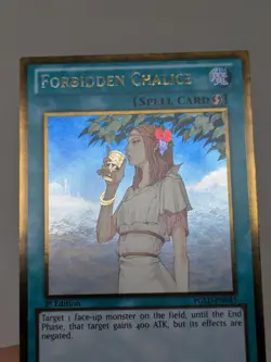 Yugioh 3x Forbidden Chalice PGLD-EN047 Gold Rare 1st Ed NM - Image 2