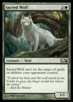 Sacred Wolf M11 MTG Magic the Gathering card - Image 1