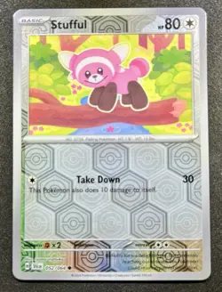 Pokemon TCG Stufful 052/064 Shrouded Fable - Reverse Holo - Image 1