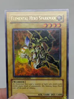 Yugioh Elemental Hero Sparkman YSD-ENS01 Ultra Rare Limited Edition HP - Image 2