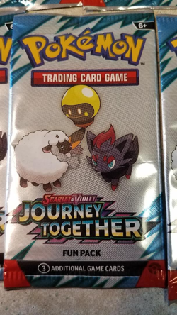 (7) Pokemon Scarlet & Violet Journey Together Sample / Fun Pack - 3 cards per pk - Image 2