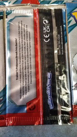 (7) Pokemon Scarlet & Violet Journey Together Sample / Fun Pack - 3 cards per pk - Image 3