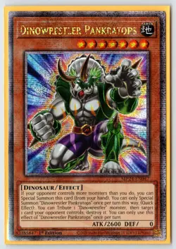 YuGiOh Dinowrestler Pankratops MP24-EN047 Quarter Century Secret Rare QCR NM - Image 1