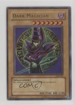 Dark Magician YuGiOh Legend of Blue Eyes White Dragon #LOB-005 2002 1dm7 - Image 1