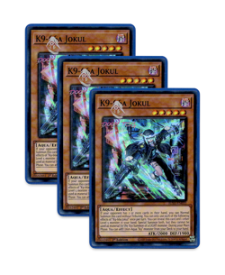 Yugioh! K9-66A Jokul JUSH-EN032 (SR) 1st Ed 3x "K9 Deck Support" - Image 1