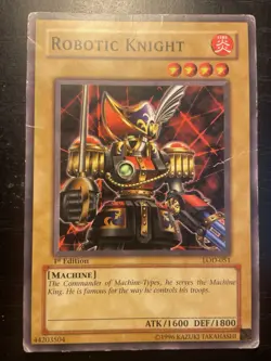 Robotic Knight LOD-051 Legacy Of Darkness 1st Edition Yugioh NA English Vintage - Image 1