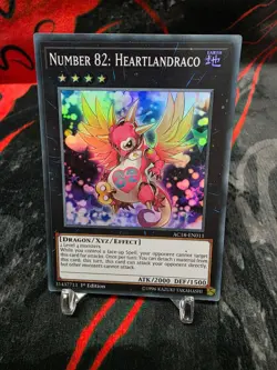 Yugioh Number 82: Heartlandraco - 1st Ed. Super Rare - AC18-EN011 - Image 1