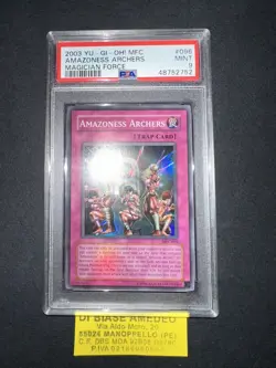YU GI OH PSA 9 AMAZONESS ARCHERS MFC-096 MAGICIAN FORCE ENGLISH 2003! - Image 2