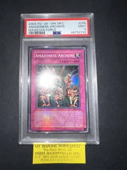 YU GI OH PSA 9 AMAZONESS ARCHERS MFC-096 MAGICIAN FORCE ENGLISH 2003! - Image 3