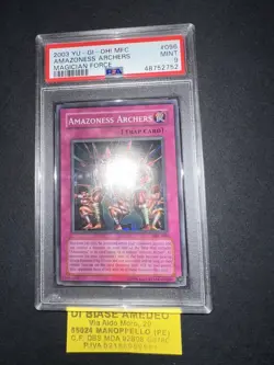 YU GI OH PSA 9 AMAZONESS ARCHERS MFC-096 MAGICIAN FORCE ENGLISH 2003! - Image 4