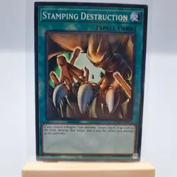 Yugioh TCG Single Card Stamping Destruction #022 Spell Card - Image 1