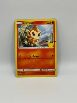 Pokemon Card Chimchar 12/25 Non Holo Mcdonalds 25th Anniversary Nr Mint - Image 1