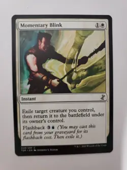 MTG Magic The Gathering Card Momentary Blink Instant White Time Spiral Remastere - Image 1