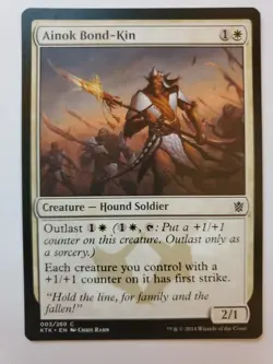 MTG Magic The Gathering Card Ainok Bond-Kin Creature Hound Soldier - Image 1