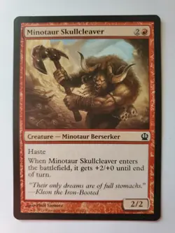 MTG Magic The Gathering Card Minotaur Skullcleaver Creature Minotaur Berserker - Image 1