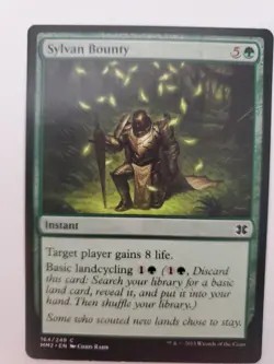 MTG Magic The Gathering Card Sylvan Bounty Instant Green Fate Reforged 2015 - Image 1