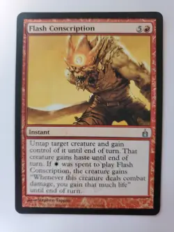 MTG Magic The Gathering Card Flash Conscription Instant Red Ravnica City Of Guil - Image 1