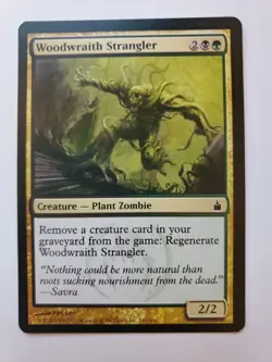 MTG Magic The Gathering Card Woodwraith Strangler Creature Plant Zombie - Image 1