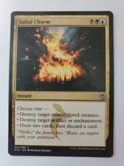 MTG Magic The Gathering Card Sultai Charm Instant Black Green Blue Khans Of Tark - Image 1