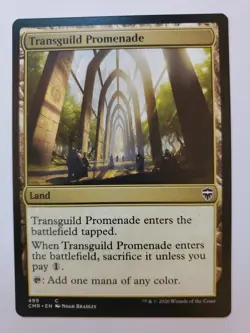 MTG Magic The Gathering Card Transguild Promenade Land Commander Legends 2020 - Image 1