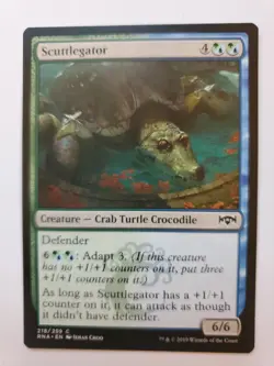 MTG Magic The Gathering Card Scuttlegator Creature Crab Turtle Crocodile - Image 1