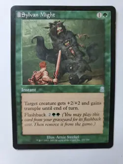 MTG Magic The Gathering Card Sylvan Might Instant Green Odyssey - Image 1