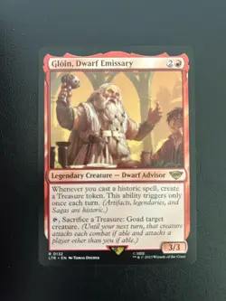 Gloin, Dwarf Emissary Universes Beyond: the Lord of the Rings Mtg 132 Rare - Image 1