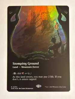 Stomping Ground (Borderless FOIL) Edge of Eternities - MTG - Image 1