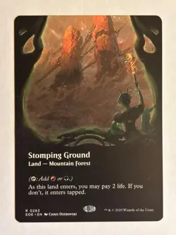 Stomping Ground (Borderless) Edge of Eternities - MTG - Image 1