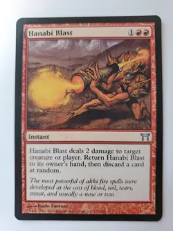 MTG Magic The Gathering Card Hanabi Blast Instant Red Champions Of Kamigawa - Image 1