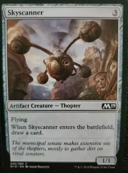 MTG Magic The Gathering Card Skyscanner Artifact Creature Thopter M19 - Image 1