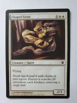MTG Magic The Gathering Card Chapel Geist Creature Spirit White Innistrad - Image 1