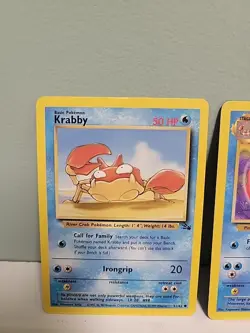 Pokemon TCG Krabby & Kingler Fossil Edition Unlimited Regular NM - Image 2