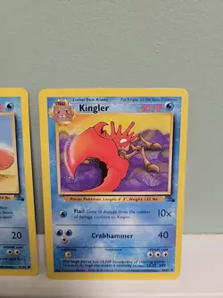 Pokemon TCG Krabby & Kingler Fossil Edition Unlimited Regular NM - Image 3