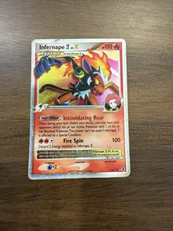 Pokemon Infernape E4 LV. X Rising Rivals #108/111 Heavily Played - Image 1