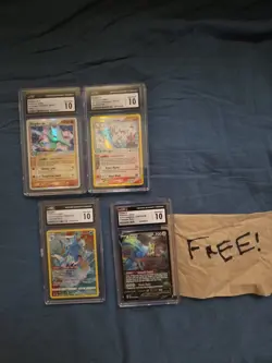 Lot Of 3x CGC 10 Pokemon Kingdra || 2x Delta Species + 1x Character Rare +Gift - Image 1