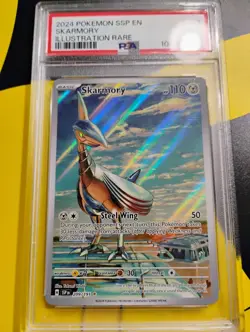 2024 Pokemon SSP EN Illustration Rare #209 Skarmory PSA 9 MINT - Image 1