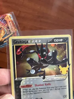 DOUBLE SWIRL 💫 Pokemon 25th Celebrations TCG Greninja SWSH144 Black Star Promo - Image 2