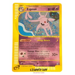 Carte Pokemon Set Aquapolis Espeon H9/H32 HOLO ENG VERY RARE EXC+ - Image 1