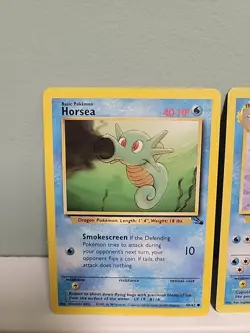 Pokemon TCG Horsea & Seadra Fossil Edition Unlimited Regular LP-NM - Image 2